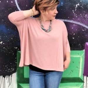 Stella & Dot Addy Poncho - Blush